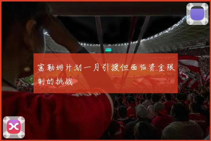 富勒姆计划一月引援但面临资金限制的挑战