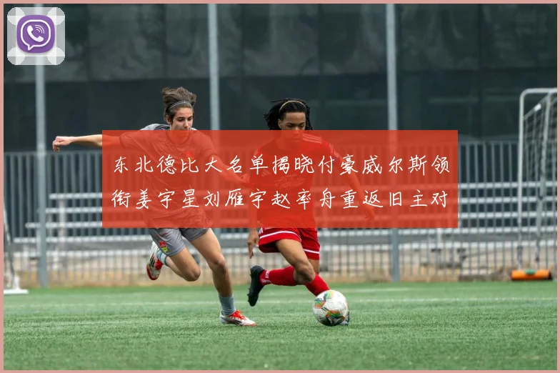 东北德比大名单揭晓付豪威尔斯领衔姜宇星刘雁宇赵率舟重返旧主对决